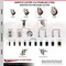 Service Caster 4 Inch 316SS Maroon Polyurethane Swivel 1-7/8 Inch Expanding Stem Caster Set SCC SCC-SS316EX20S414-PPUB-MRN-178-4 - alternate 2